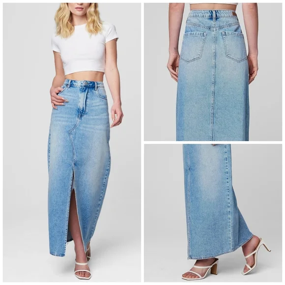 💎NWT Blank NYC Front Slit Maxi Skirt - Picture 14 of 14